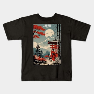 Ama Japan Vintage Poster Tourism Kids T-Shirt